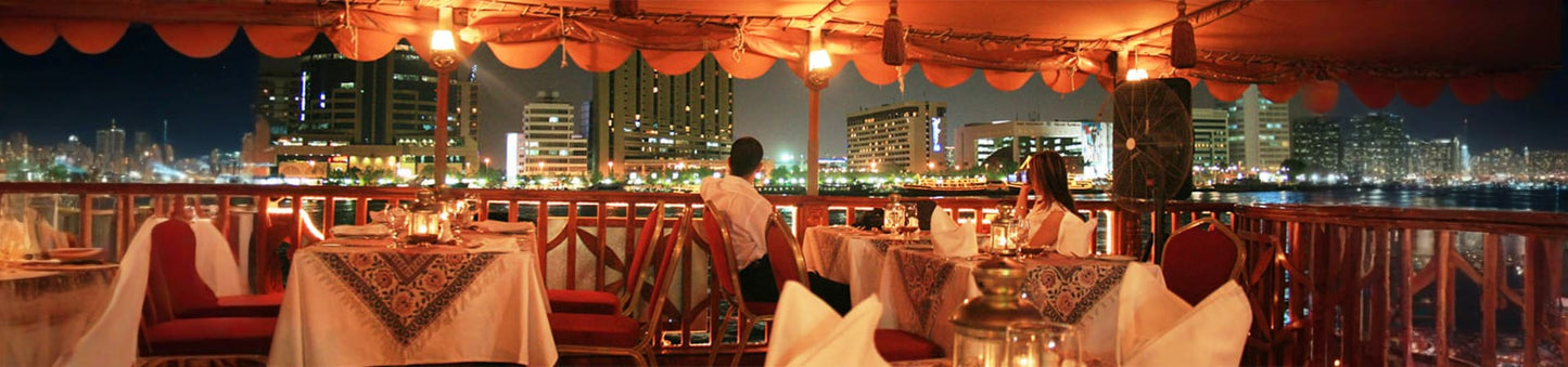 Dhow Cruise Dinner – Dubai Marina (9:00PM - 10:30PM)