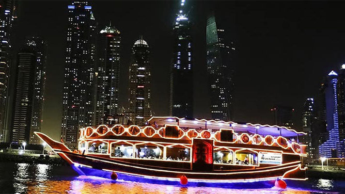 Dhow Cruise Dinner – Dubai Marina (9:00PM - 10:45M)