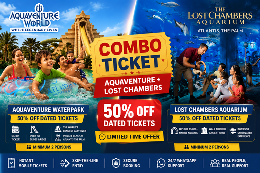 Atlantis The Palm Water Park Ticket Price: Compare Aquaventure Day Pass vs Combo Deals