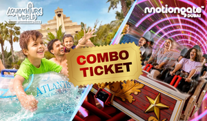 Ultimate Theme Park Combo: Aquaventure Waterpark &  Motiongate Dubai