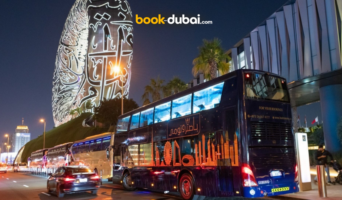 Bustronomy Dubai – Gourmet Dinner Bus Tour (2 Hours)