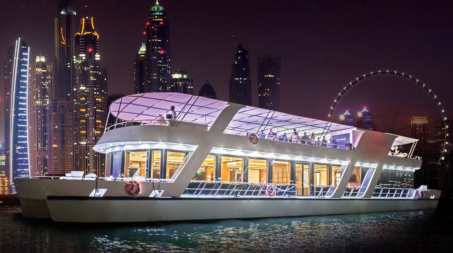 Luxury Dinner Cruise Dubai Marina 8:30 to 10 pm